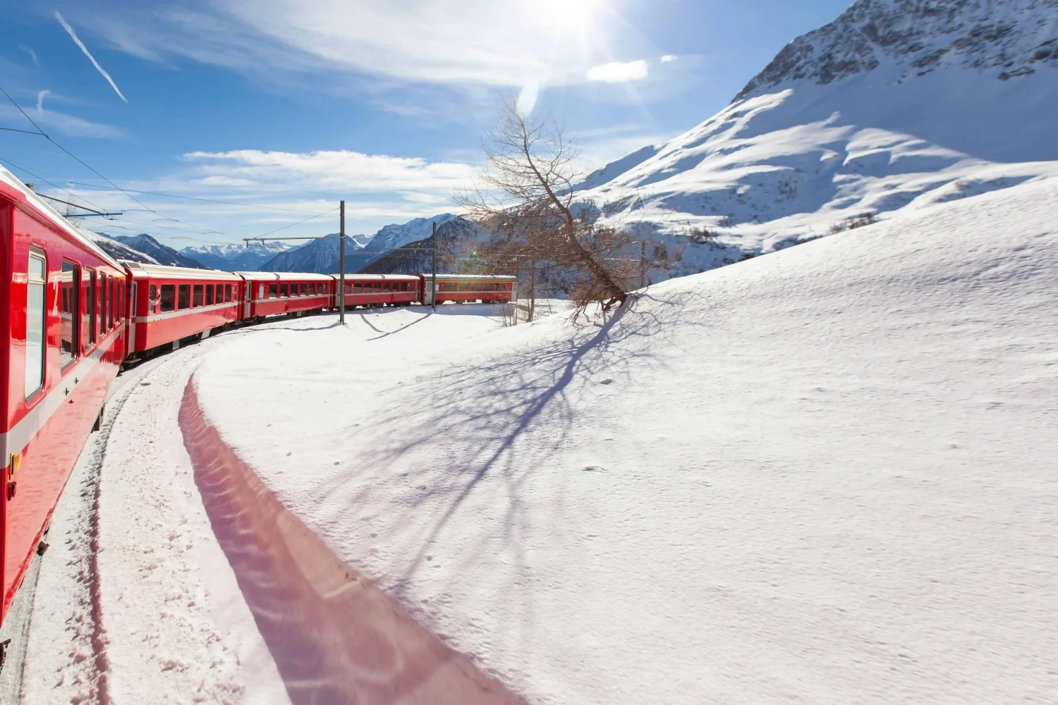 London to the Alps by train